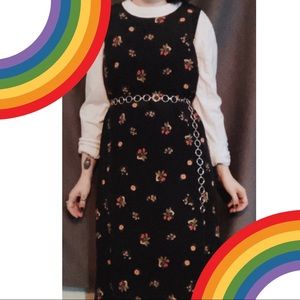 Y2K Pure Silk Strawberry Maxi Dress